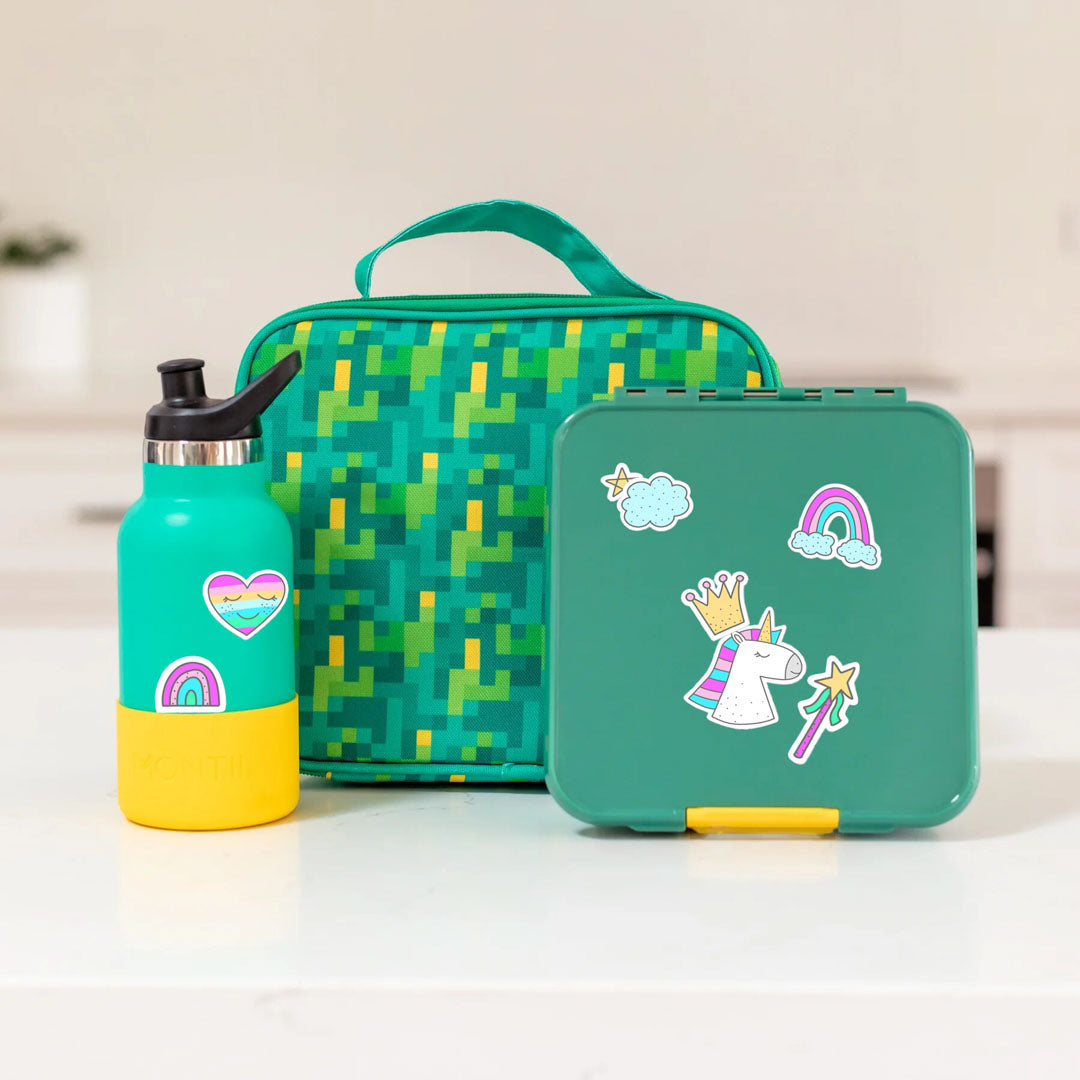 Waterproof lunch box sticker - Unicorn Rainbow