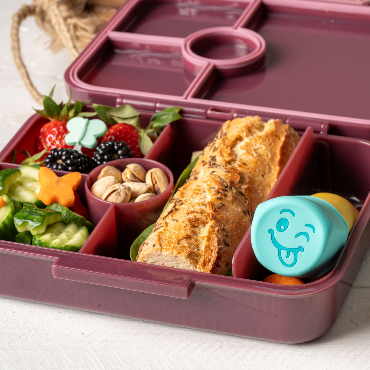 LEKKABOX Cappy - Banana cover, set of 2