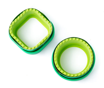 Lekkabox sandwich cutter & sealer set of 2 - circle & square