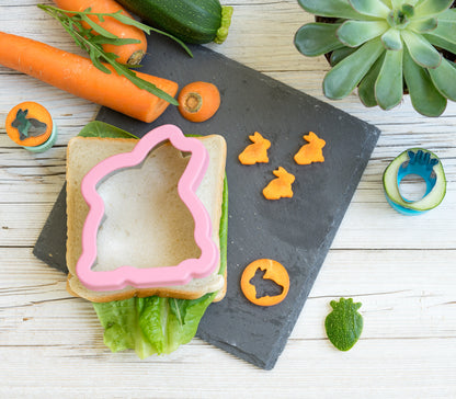 Stainless steel Sandwich Cutter Bunny - set of 3