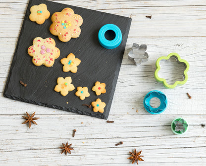 Stainless steel small cookie cutters - Flowers