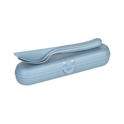 Cutlery Set with Case KLIKK READY - Flower Blue