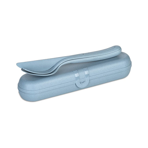 Cutlery Set with Case KLIKK READY - Flower Blue
