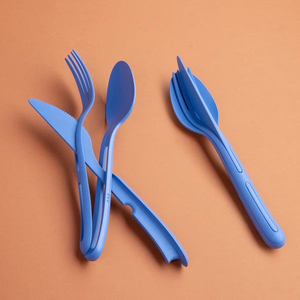 Cutlery Set 3 piece KLIKK - Strong Blue