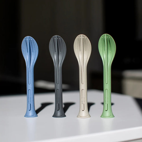 Cutlery Set 3 piece KLIKK POCKET - Ash Grey