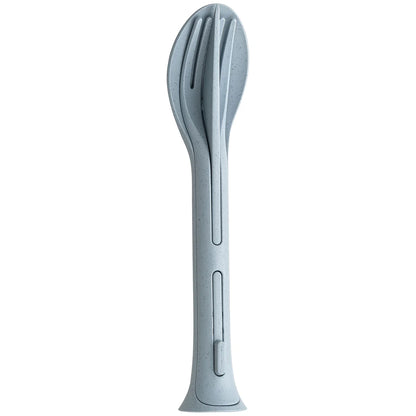 Cutlery Set 3 piece KLIKK POCKET - Flower Blue