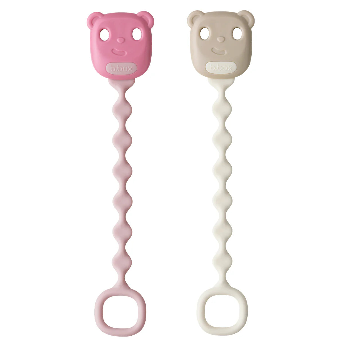 b.box Pacifier Clip - Blush+Vanilla