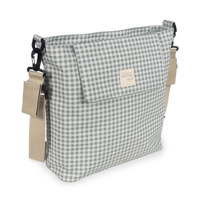 Walking Mum Changing Bag - I love Vichy GREEN