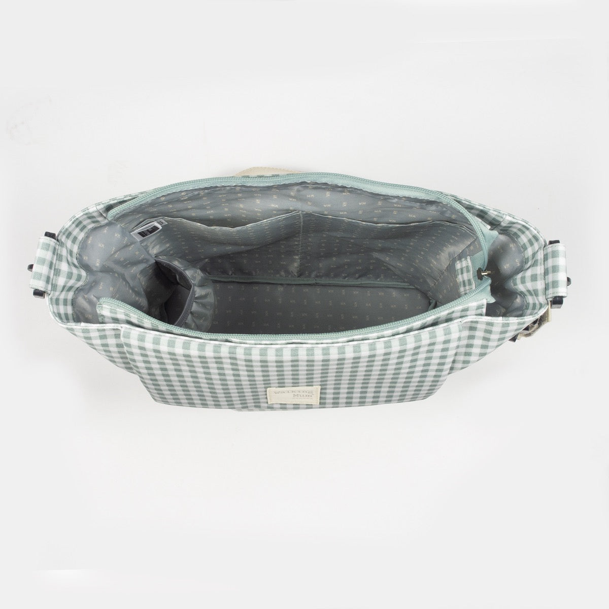 Walking Mum Changing Bag - I love Vichy GREEN