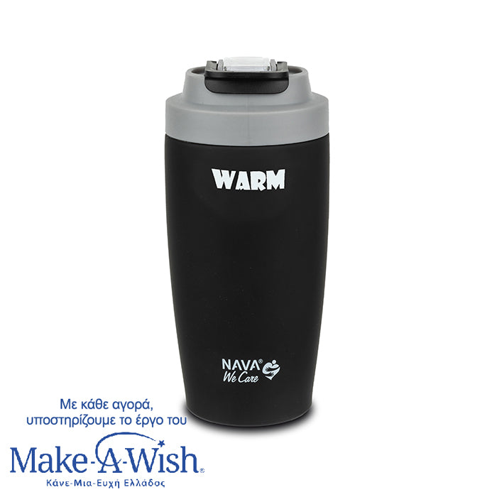 Stainless steel insulated travel mug hot and cold - Black 500ml