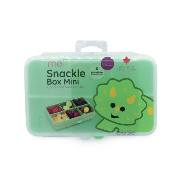 Melii Snackle Box Mini 6 Compartment - Dino