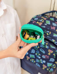 MontiiCo Zip Up Pouch - Lagoon