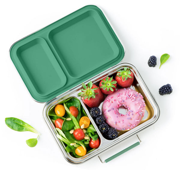 LEKKABOX Duo - Stainless steel lunch box - Forest