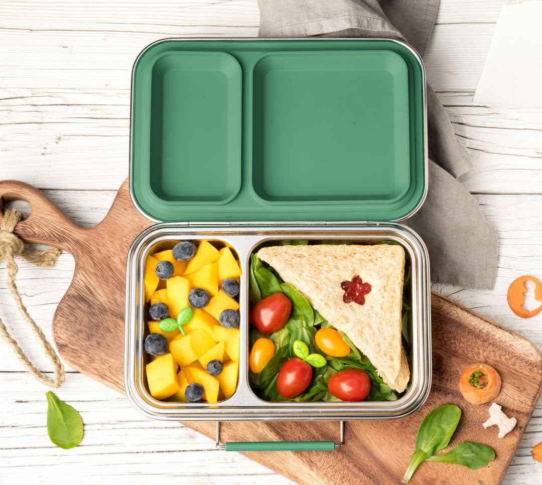 LEKKABOX Duo - Stainless steel lunch box - Forest