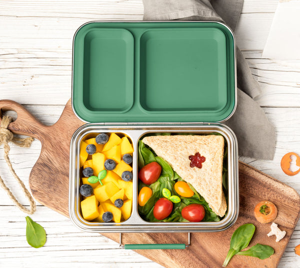 LEKKABOX Duo - Stainless steel lunch box - Forest