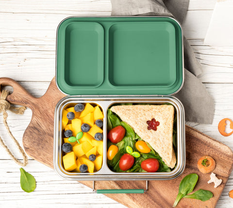 LEKKABOX Duo - Stainless steel lunch box - Forest
