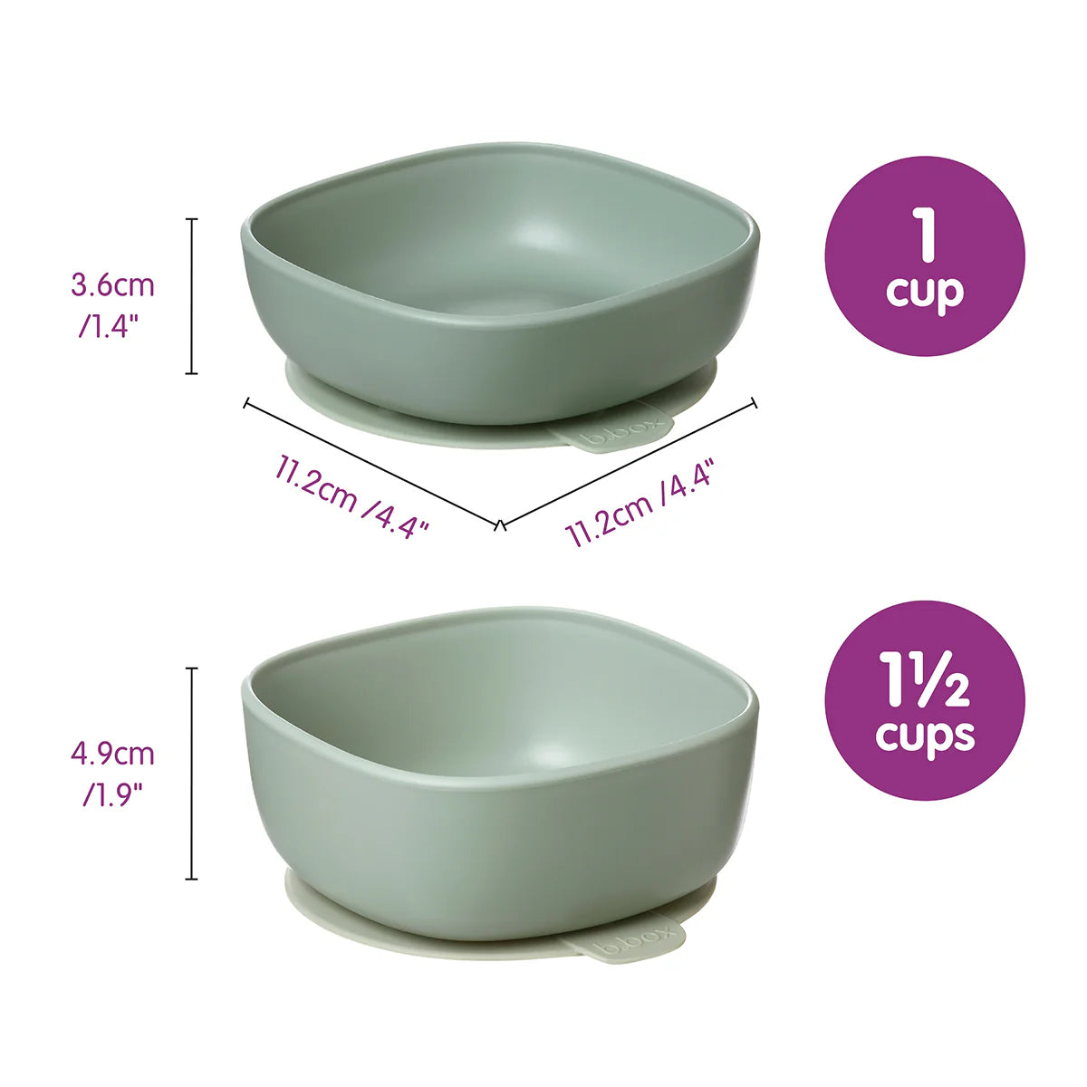 b.box suction bowl duo - ocean