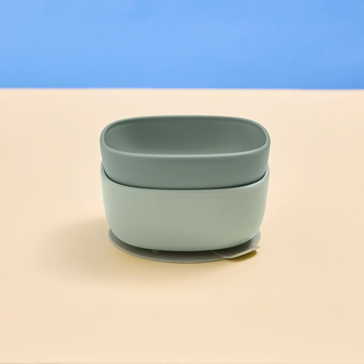 b.box suction bowl duo - sage