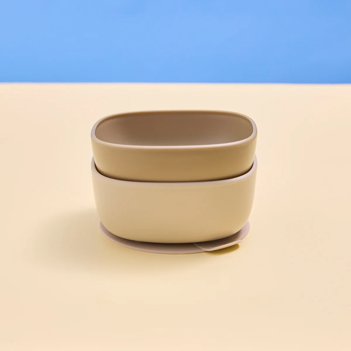 b.box suction bowl duo - latte