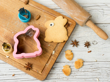 Stainless steel Sandwich Cutter Bunny - set of 3