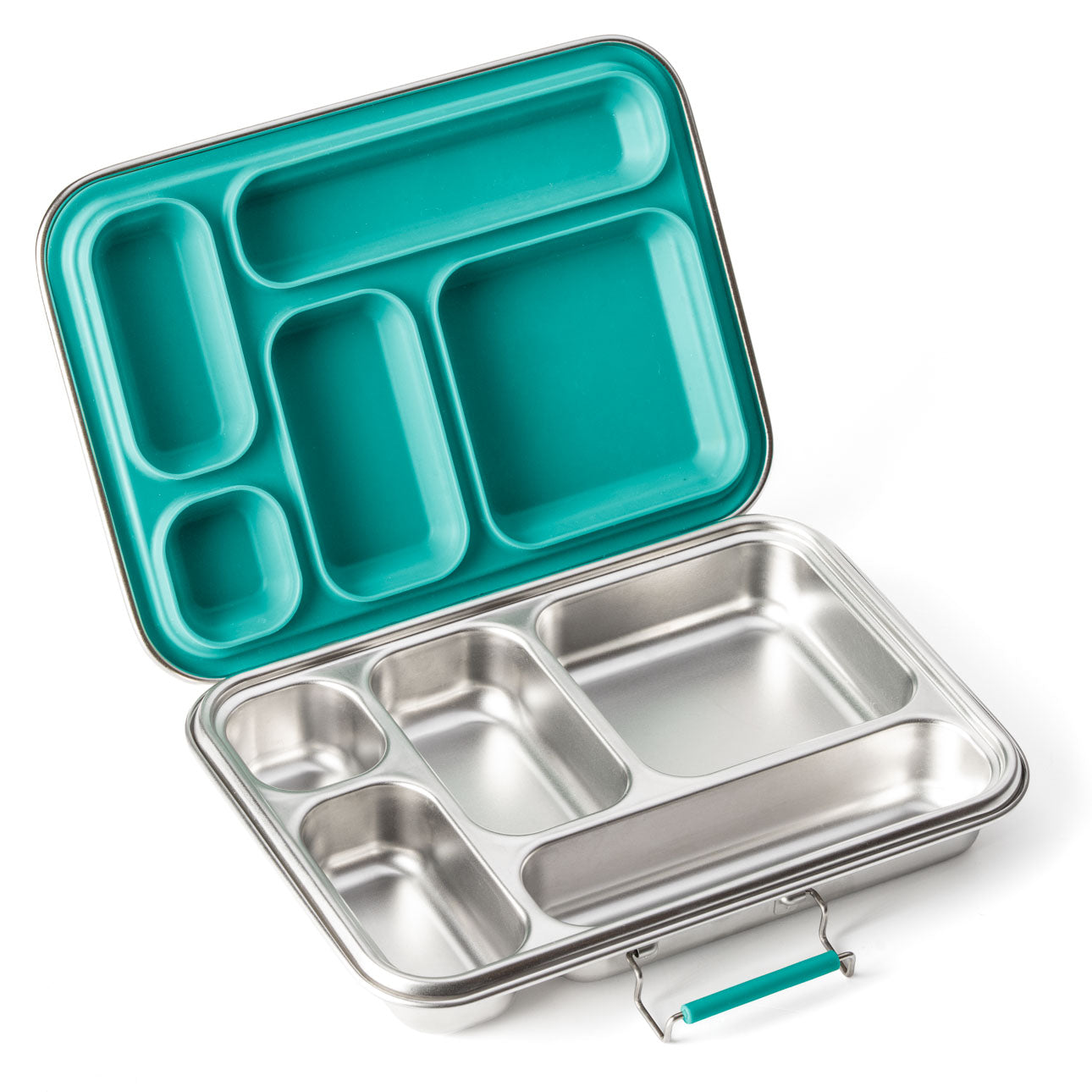 LEKKABOX GRANDE Stainless Steel Lunchbox - Petrol Blue