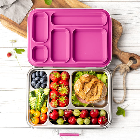 LEKKABOX GRANDE Stainless Steel Lunchbox - Berry