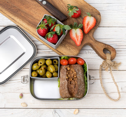 LEKKABOX Safe 800ml - Stainless Steel Lunchbox.