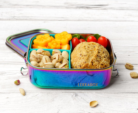 LEKKABOX Safe Rainbow 800ml  - Stainless Steel Lunchbox