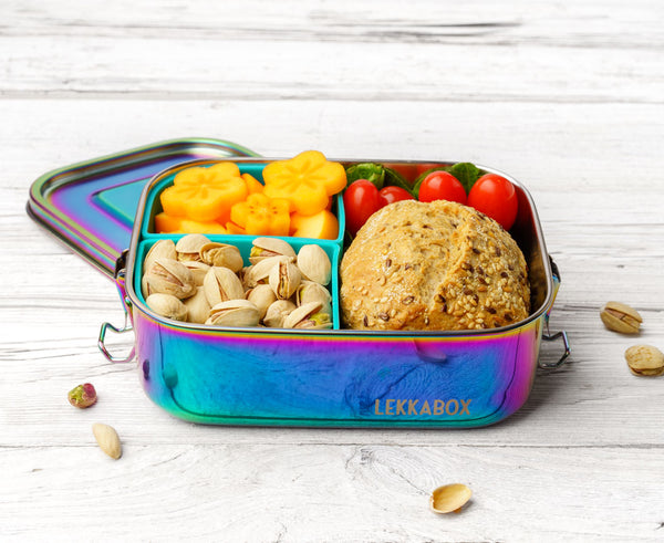 LEKKABOX Safe Rainbow 800ml  - Stainless Steel Lunchbox