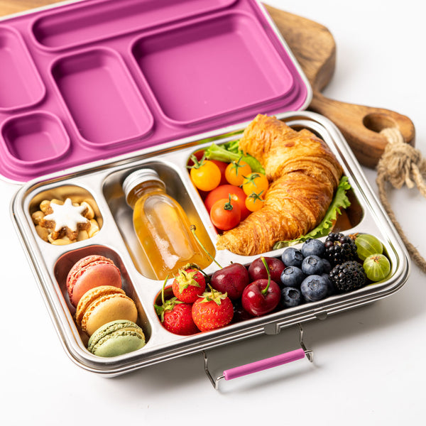 LEKKABOX GRANDE Stainless Steel Lunchbox - Berry