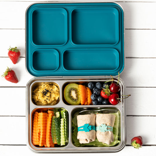 LEKKABOX MAXI Stainless Steel Lunchbox 4 comp