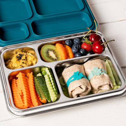 LEKKABOX MAXI Stainless Steel Lunchbox 4 comp
