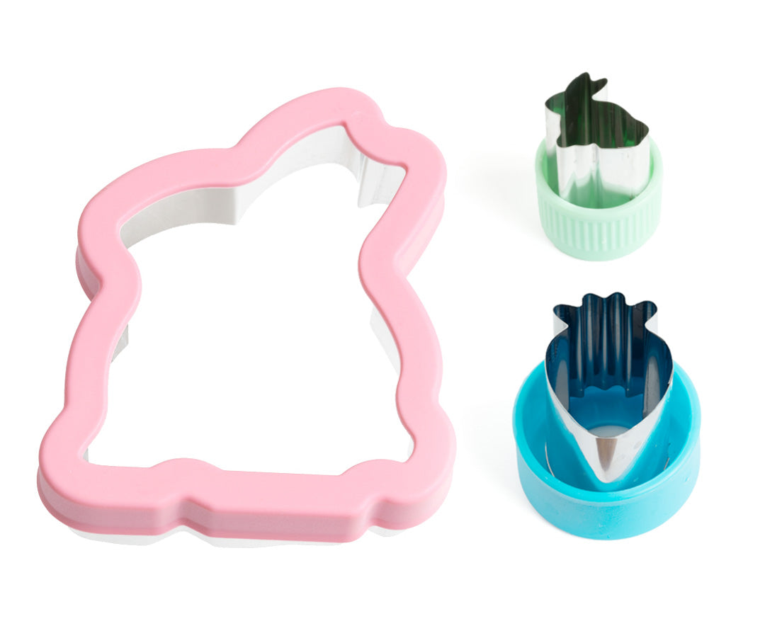 Stainless steel Sandwich Cutter Bunny - set of 3