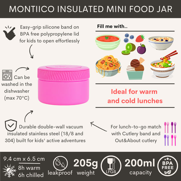 MontiiCo Insulated Mini Food Jar - Calypso