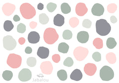 Waterproof lunch box sticker - Dots Pinks