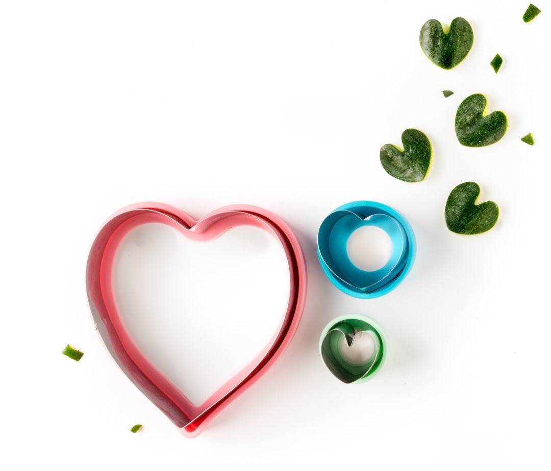 Stainless steel Sandwich Cutter Hearts - set of 3