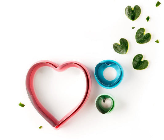 Stainless steel Sandwich Cutter Hearts - set of 3