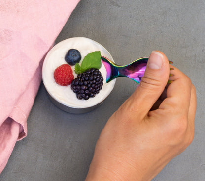 Lekkabox Mini stainless steel Spork 10cm Rainbow