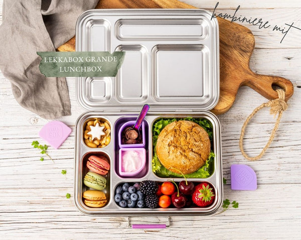 LEKKABOX GRANDE Stainless Steel Lunchbox - Berry