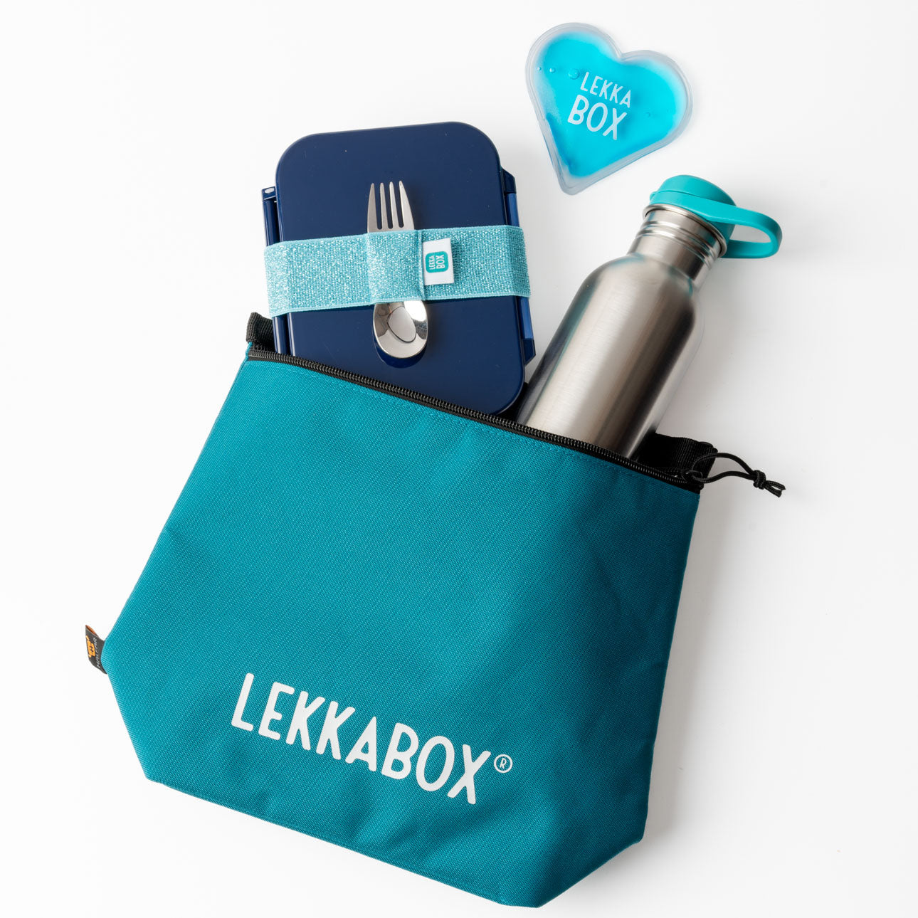 LEKKABOX Cooly Cooler bag - Petrol Blue