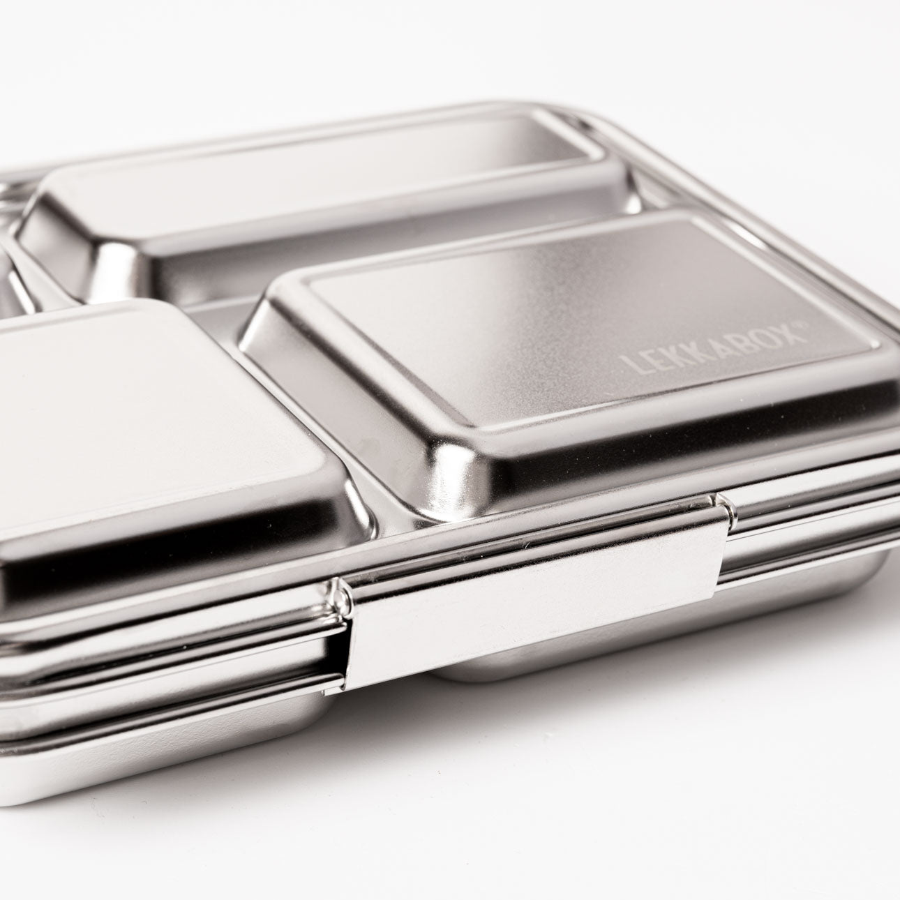 LEKKABOX MAXI Stainless Steel Lunchbox 4 comp