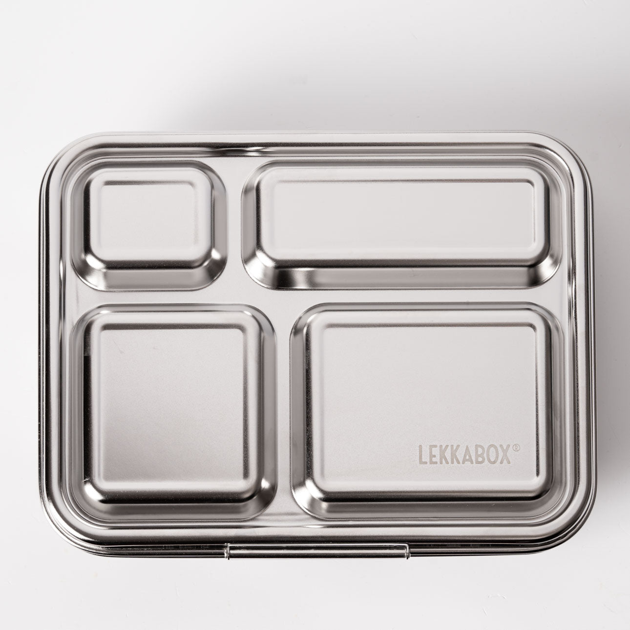 LEKKABOX MAXI Stainless Steel Lunchbox 4 comp