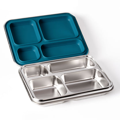 LEKKABOX MAXI Stainless Steel Lunchbox 4 comp