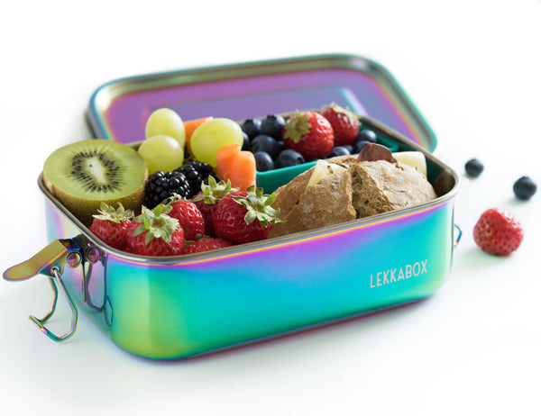 LEKKABOX Safe Rainbow 800ml  - Stainless Steel Lunchbox