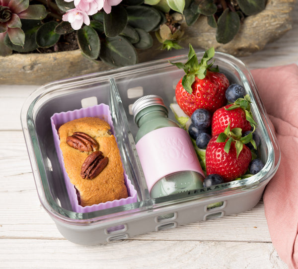 LEKKABOX Prep - Glass lunch box with silicone cover