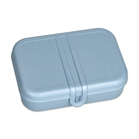 Large Lunch box with divider PASCAL L - Flower Blue