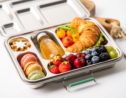 LEKKABOX GRANDE Stainless Steel Lunchbox - Petrol Blue