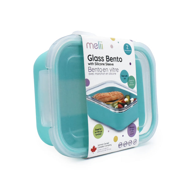 Melii Glass Meal Prep bento box - Blue