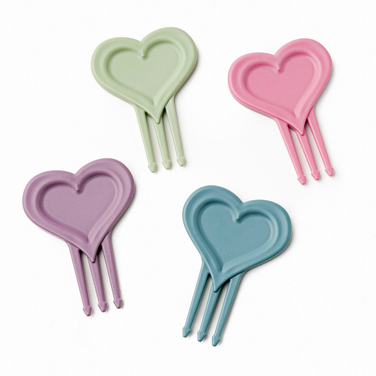 Food Picks Heart - set of 4