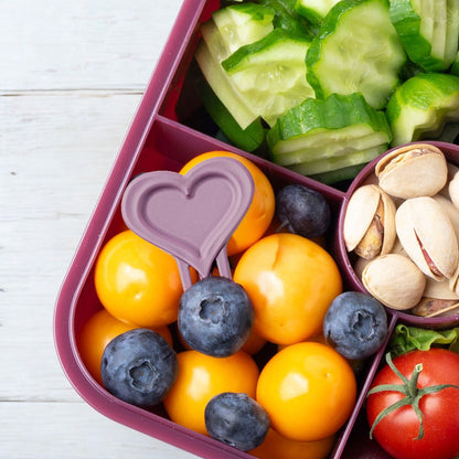 Food Picks Heart - set of 4